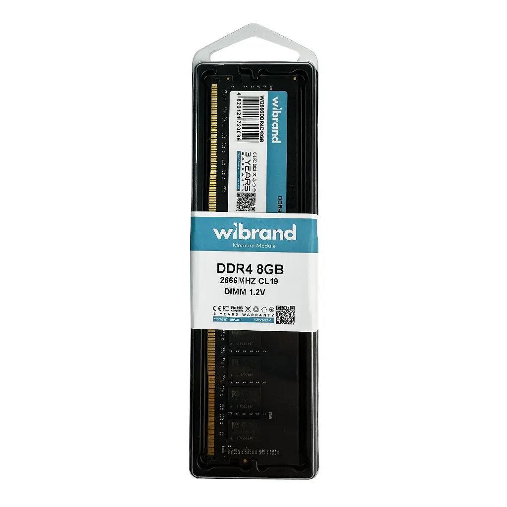 Оперативна пам'ять DDR4 Wibrand 8GB 2666MHz CL19 DIMM - фото 2