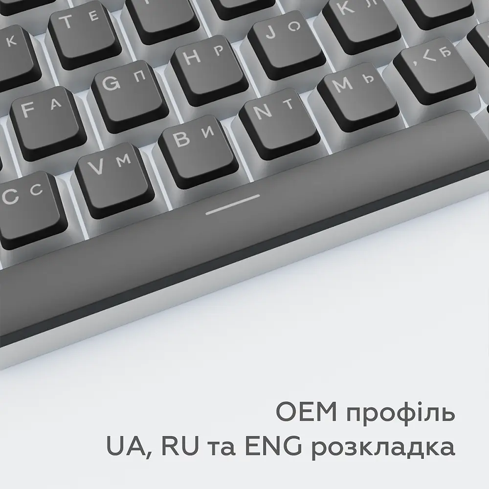 Набір кейкапів Dark Project PBT Keycaps, ENG/RU/UA (KS-0049) чорні - фото 6