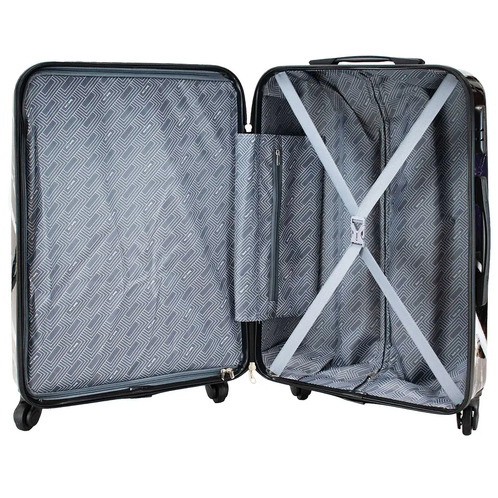 Валіза середня Semi Line 24 дюйми (M) дюйми (M) Polycarbonate/ABS-Plastic Black Marble (T5730-2) - фото 6