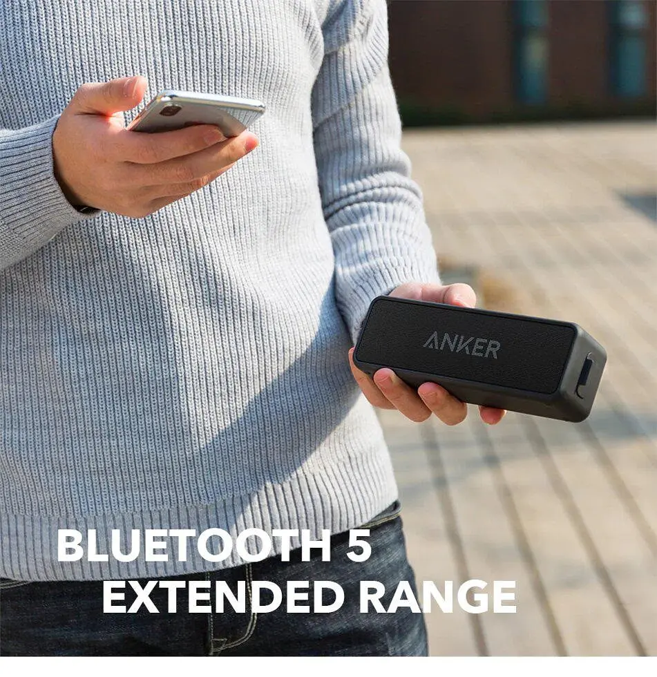 Беспроводная портативная акустика Anker Soundcore 2 (A3105016) черная матовая - фото 8