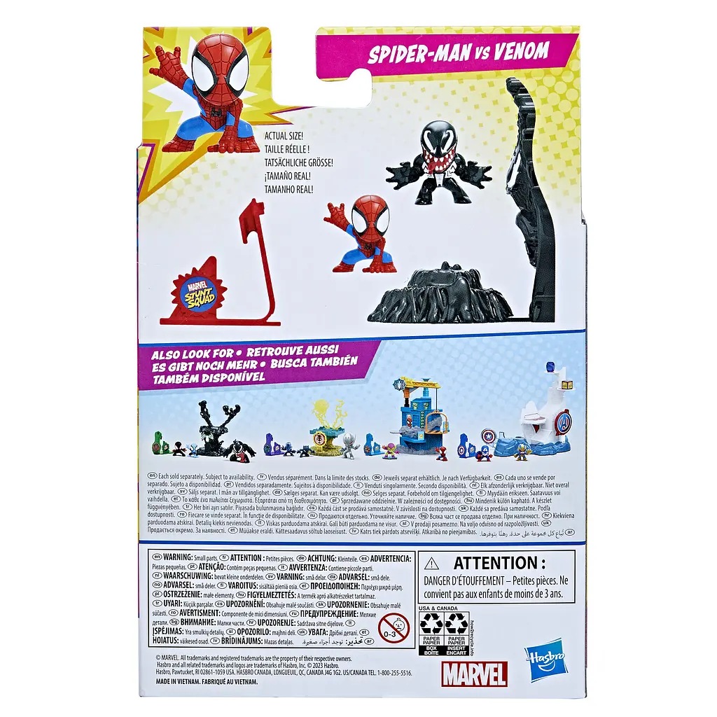 Набір іграшковий Hasbro Marvel Stunt Squad Герой проти лиходія Spider-Man vs Venom (F6895_F7068) - фото 3