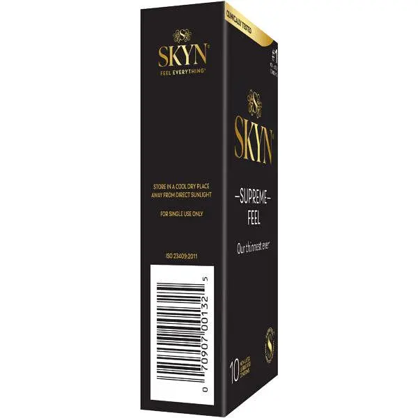 Презервативи Skyn Supreme Feel 10 шт ультратонкі, без латексу, з максимальним зволоженням - фото 6