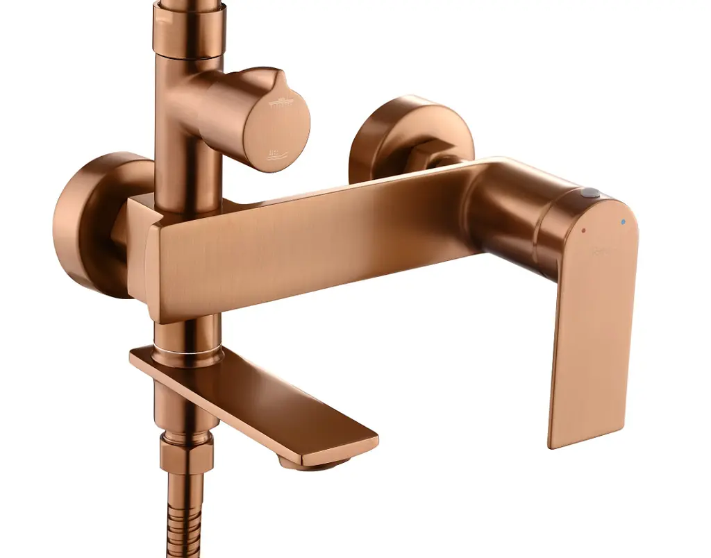 Душова система з виливом Rea Storm brushed copper REA-P3000 - фото 2