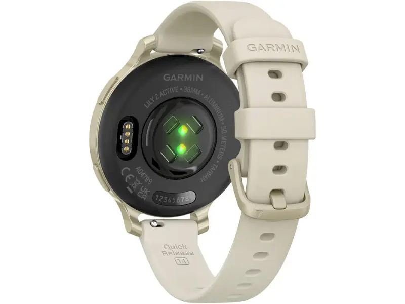 Смарт-годинник Garmin Lily 2 Active Lunar Gold with Bone Silicone Band (010-02891-00) - фото 7