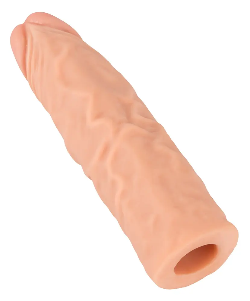 Насадка на пенис Nature Skin Extension Sleeve 19.5 см телесный - фото 8