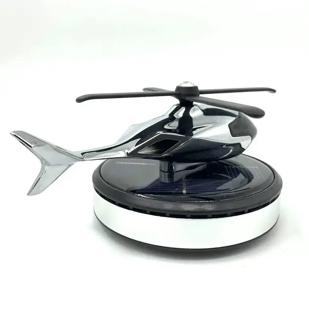 Ароматизатор автомобільний Вертоліт з каменем на сонячній батареї - фото 2