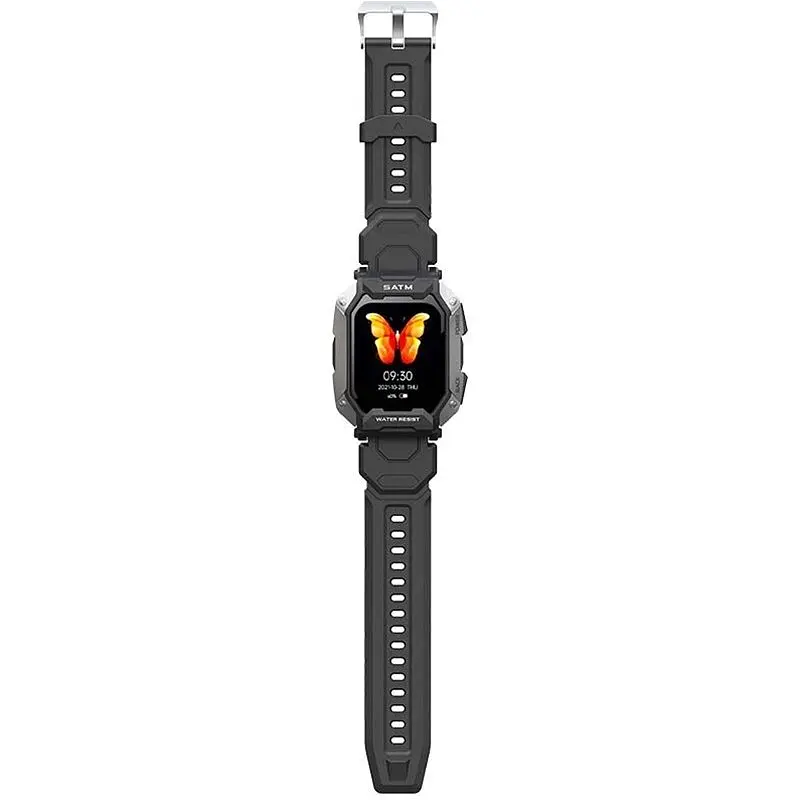 Смарт-годинник Lemfo C20 силіконовий ремінець black black (16351) - фото 6
