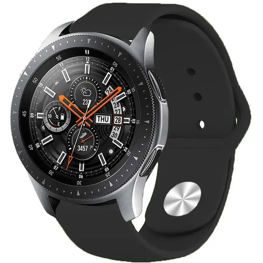 Силіконовий ремінець BeCover для Huawei Watch GT / GT 2 46 mm / GT 2 Pro / GT Active / Honor Watch Magic / Magic 2 / GS Pro / Dream Black (706336) - фото 3