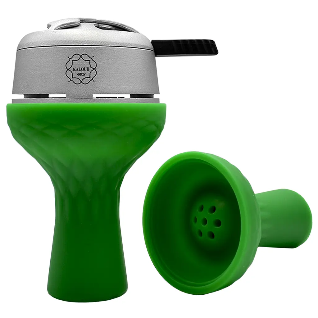 Чаша для кальяна силиконовая под Калауд Lotus зеленый - фото 2