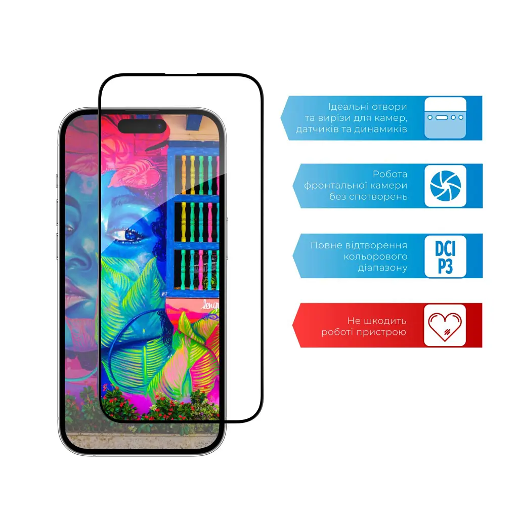 Стекло защитное ACCLAB Full Glue ESD Apple iPhone 14 Pro Max (1283126542060) - фото 4