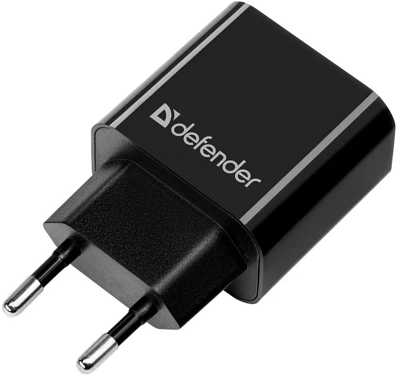 Зарядний пристрій 2xUSB 12W 2.1A UPC-21 + кабель microUSB, чорний Defender - фото 3