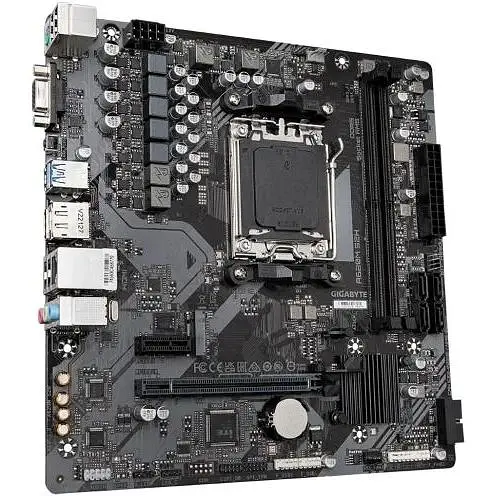 Материнська плата Gigabyte AM5 A620M S2H, A620, 2xDDR5, Int.Video (CPU), 4xSATA3, 1xM.2, 1xPCI-E 4.0x16, 1xPCI-E 3.0x1, Real4 7.1, Real4. VGA/HDMI/DP, MicroATX - фото 3