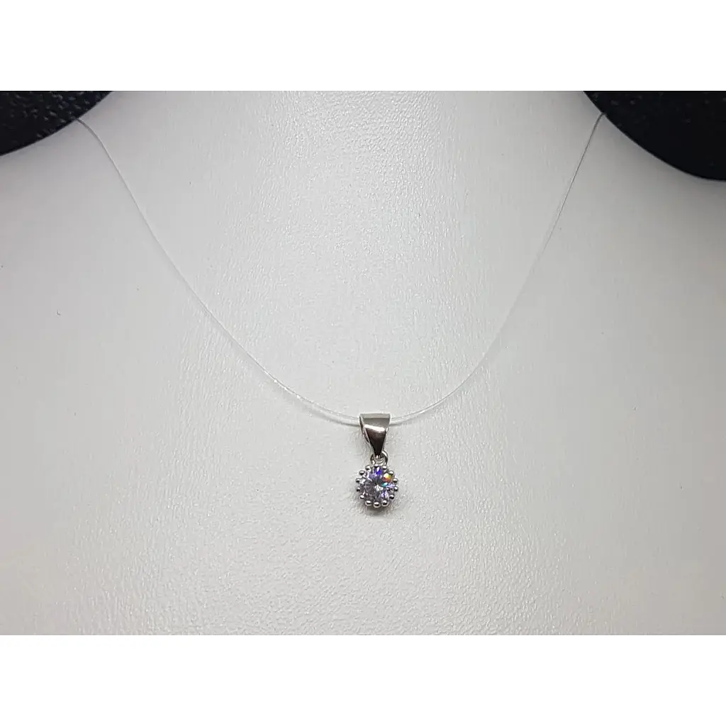 Ювелірний шнурок з волосіні Срібний рай з срібними вставками і фіанітом. Артикул 69065/68854 34 - фото 2