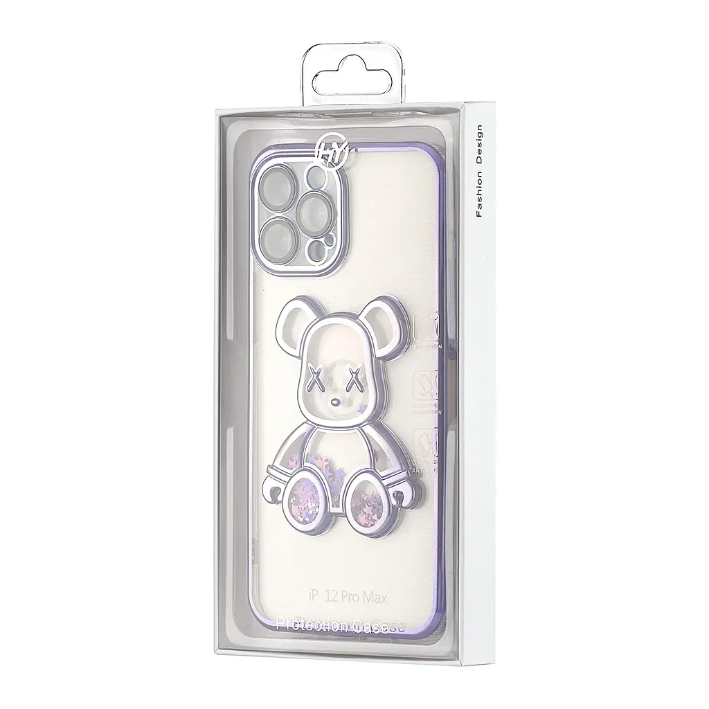 Чохол Shining Bear Case Protected Camera iPhone 12 Pro Max Purple - фото 2