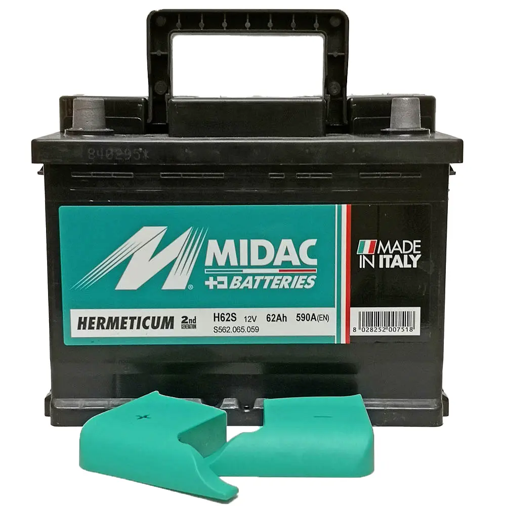Аккумулятор 6СТ-62A MIDAC HERMETICUM, 12V, 62Ah (+/-), EN590А - фото 4