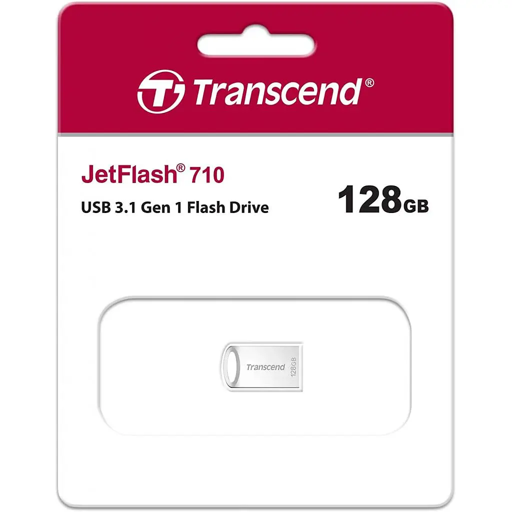 Флеш-накопичувач Transcend USB 128GB JetFlash 710 Silver USB 3.0 (TS128GJF710S) - фото 4