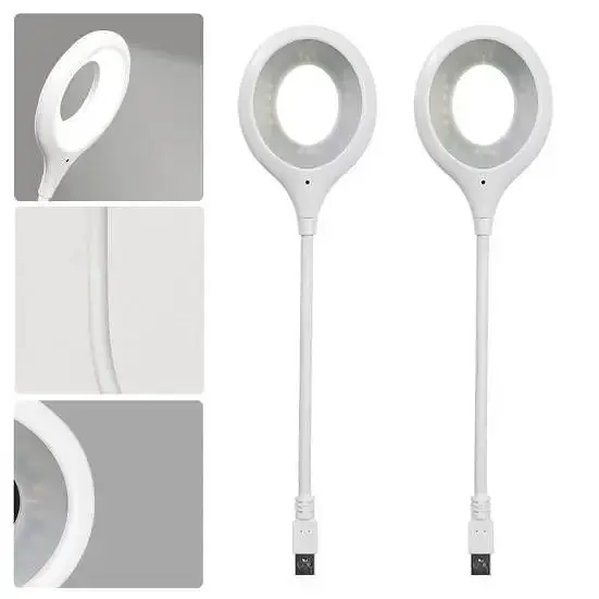 Гнучка USB LED настільна лампа з голосовим керуванням англійський підсвічування нічник 1,5Вт UKC LK-50 - фото 3