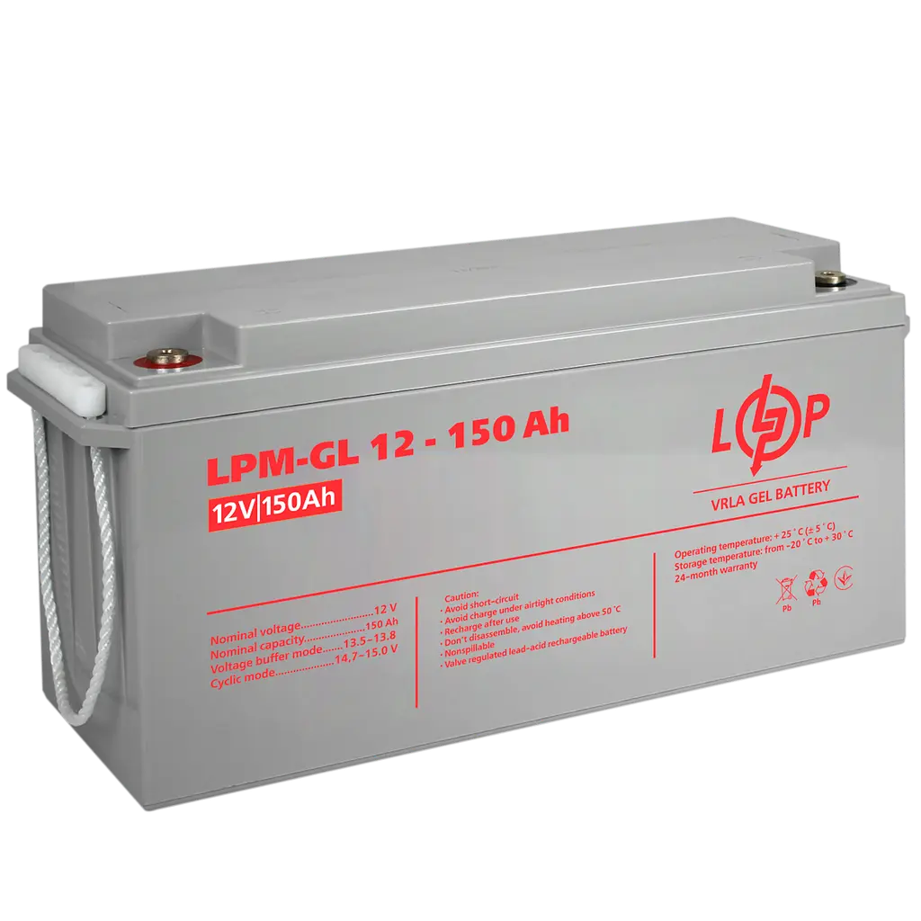 Аккумулятор гелевой LPM-GL 12V - 150 Ah - фото 4