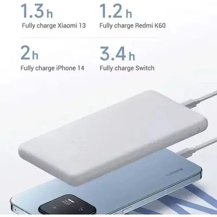 Портативная батарея Xiaomi 10000 mAh 22.5W Lite Grey (BHR9350GL) - фото 7