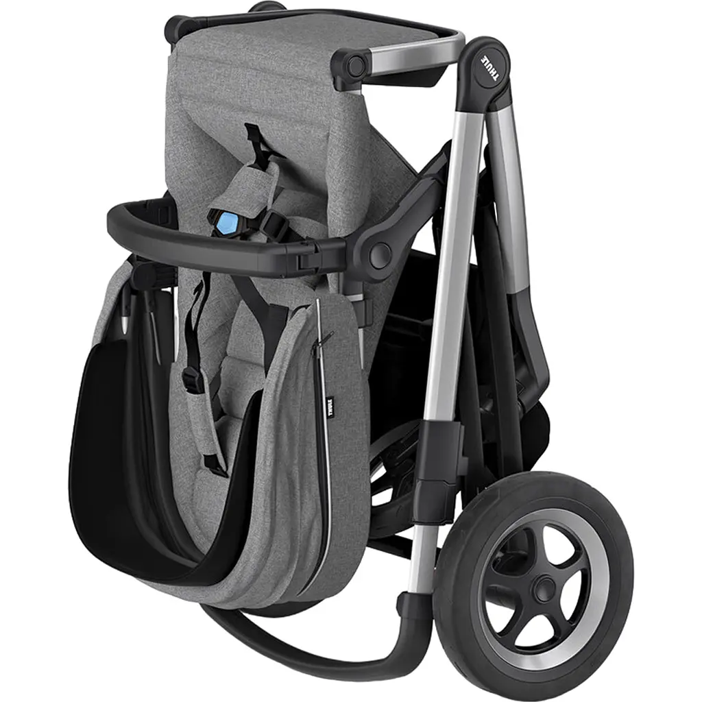 Детская коляска Thule Sleek Aluminum/Gray Melange [11000001] [107616] - фото 9