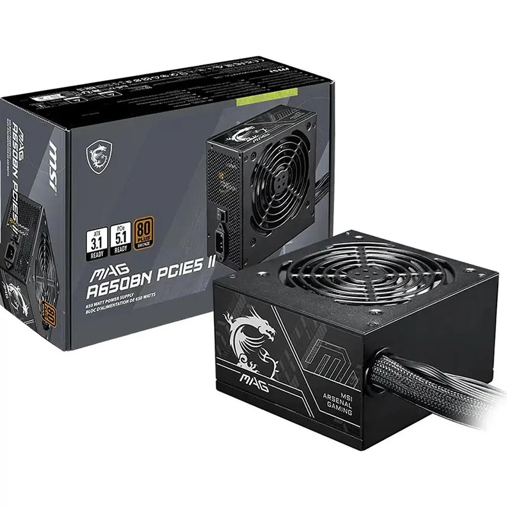 Блок живлення MSI MAG A650BN PCIE5 II [167853] - фото 4