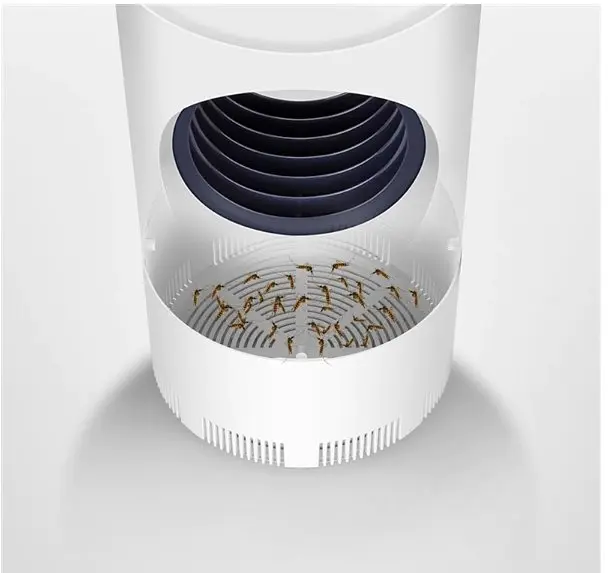 Пастка для комарів мурашок електрична USB лампа знищувач відлякувач Mosquito Killer Lamp білий - фото 4