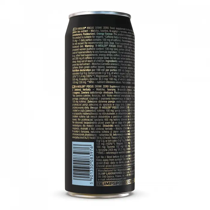 Передтренувальний комплекс Olimp R-Weiler Focus Drink Zero, 330 мл - Енергетик - фото 2