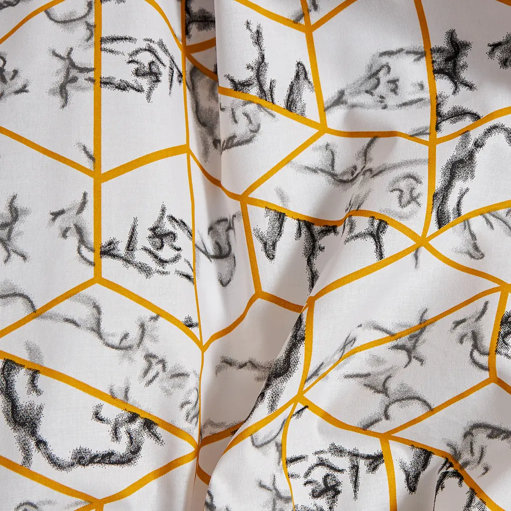 Комплект постільної білизни Moon&Star Бязь Gold Люкс Modern Marble євро 200х220 наволочки 4х50х70 - фото 8