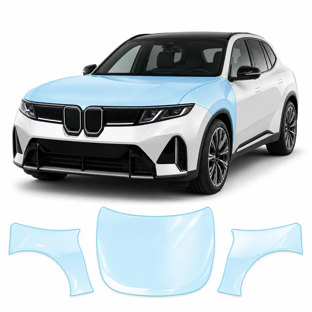 Антигравійна захисна бронеплівка за лекалами для BMW iX3 NA5 2025- капот і передні крила