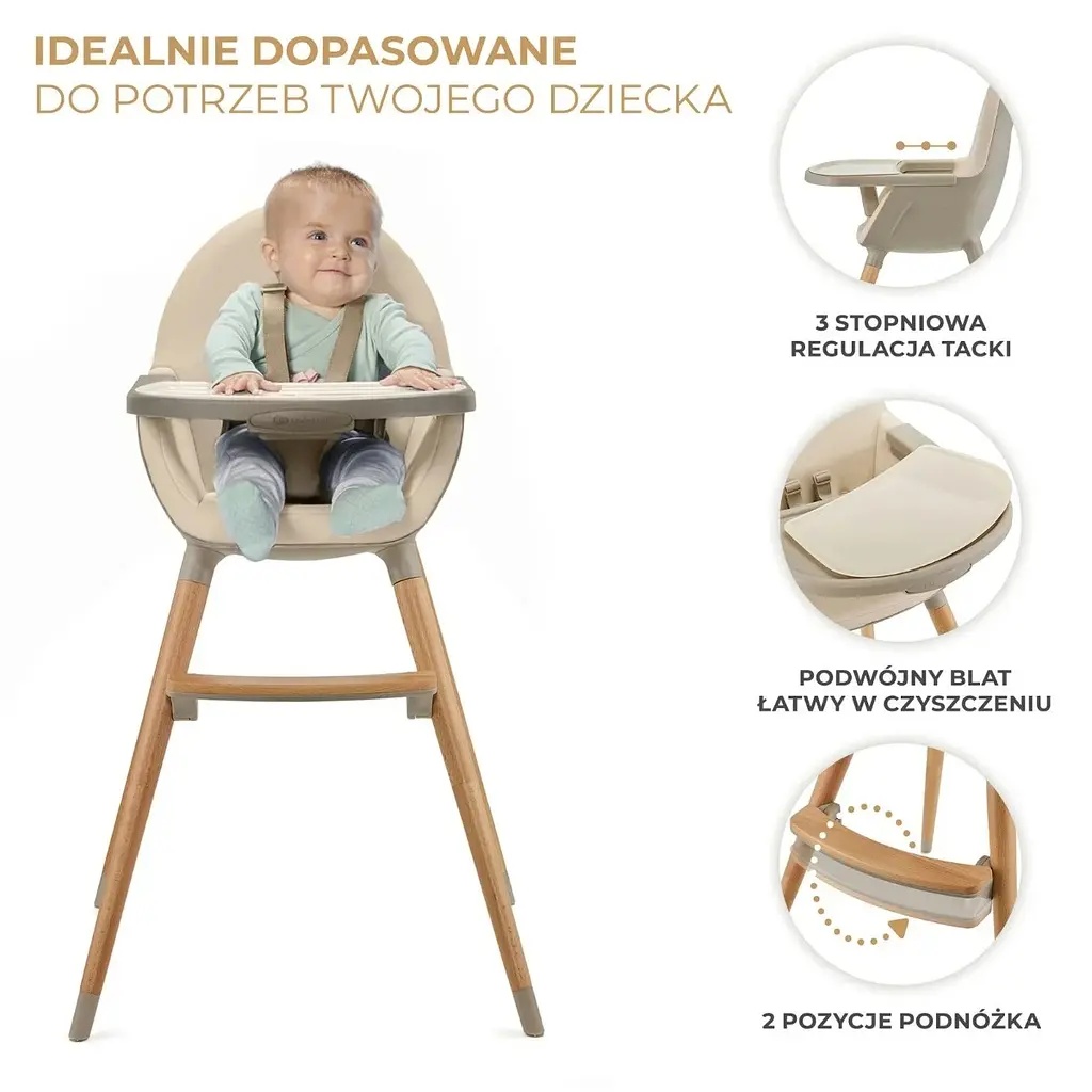 Стульчик для кормления Kinderkraft Fini 2 Green 2 в 1 (5902533924516) - фото 2