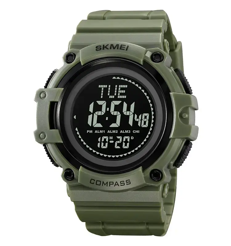 Спортивний годинник чоловічий Skmei 2233 compass Зелений (2633533912)