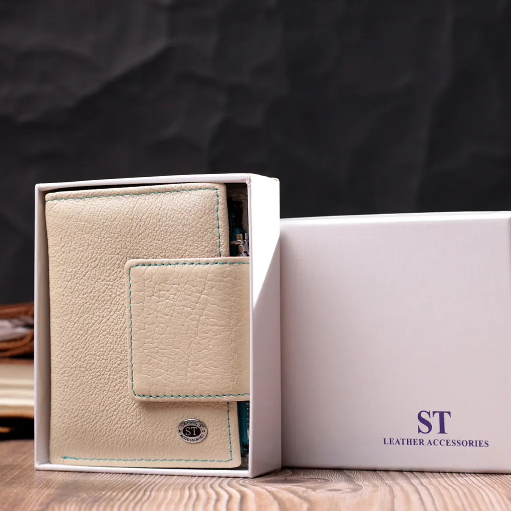 Жіночий шкіряний гаманець ST Leather 9х12х1.5 см acs0028363 - фото 9