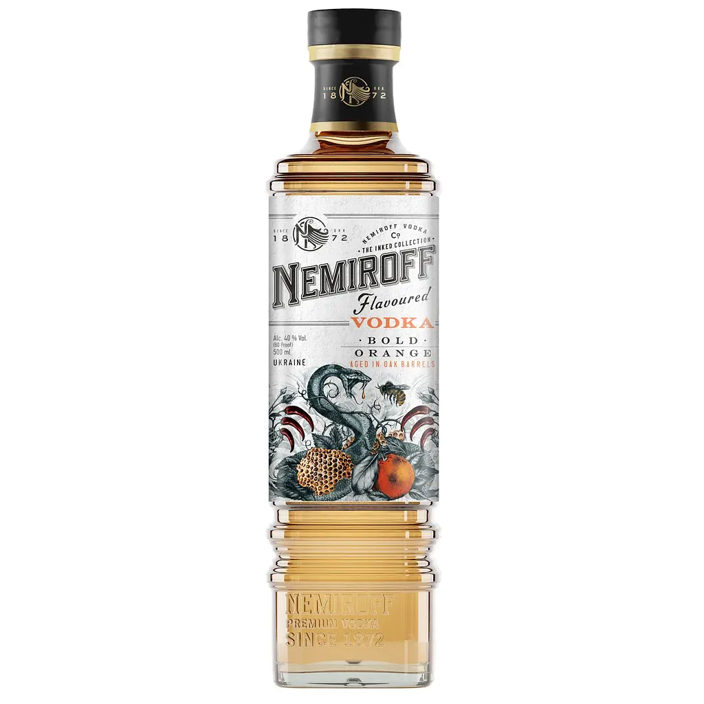 Набір: настоянка Nemiroff Bold Orange 40% 0.5 л x 2 шт. - фото 2