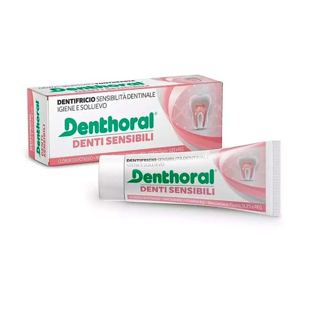 Зубна паста Dentifricio Denthoral Sensitive Teeth для чутливих зубів, 75 мл