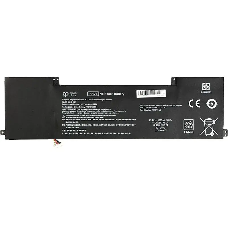 Акумулятор PowerPlant для ноутбуків HP Omen 15 15-5014TX (RR04) 15.2V 58Wh (NB461332) - фото 2