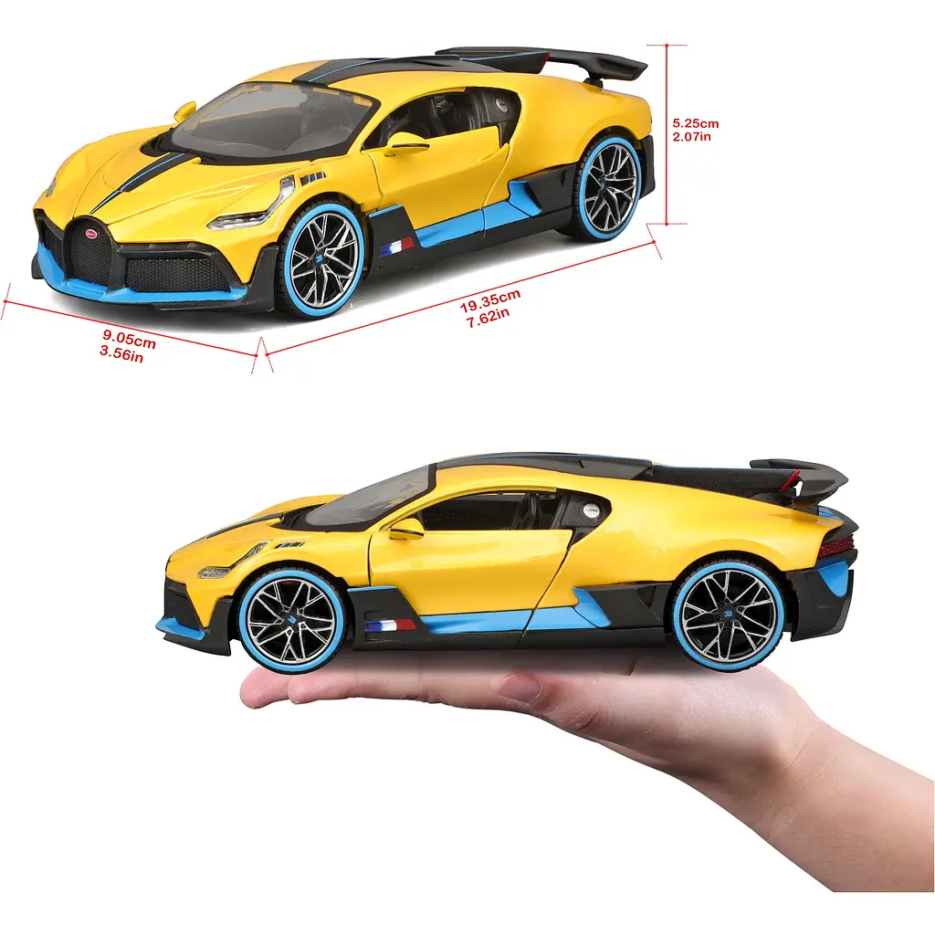 Игровая автомодель Maisto Bugatti Divo 1:24 (31526 yellow) - фото 13