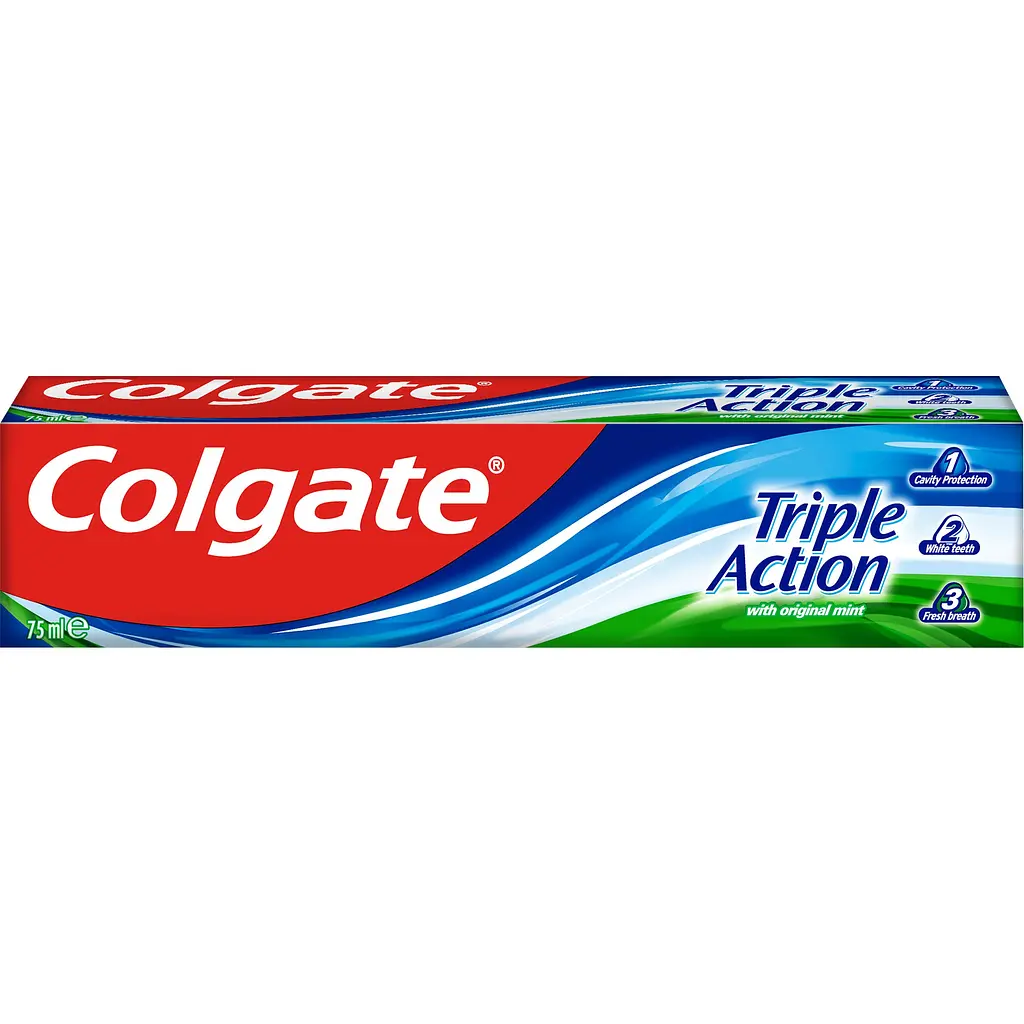 Зубна паста Colgate Triple Action with Original Mint 75 мл - фото 3