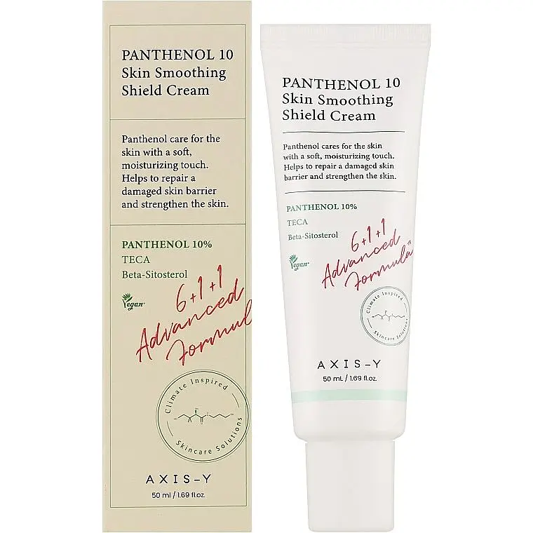 Зміцнювальний крем для розгладження шкіри AXIS-Y Panthenol 10 Skin Smoothing Shield Cream 50 мл - фото 1
