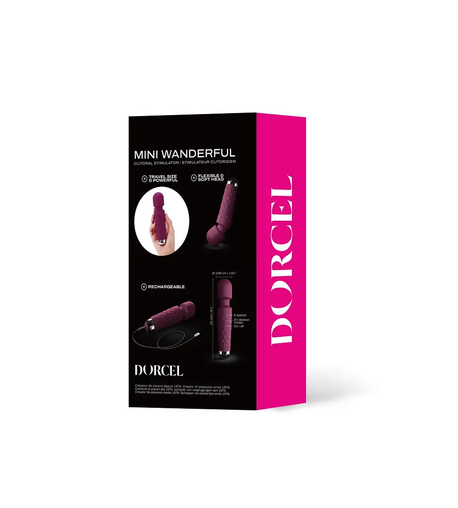Мінівібромасажер Dorcel Wand Mini Wanderful Plum - фото 6