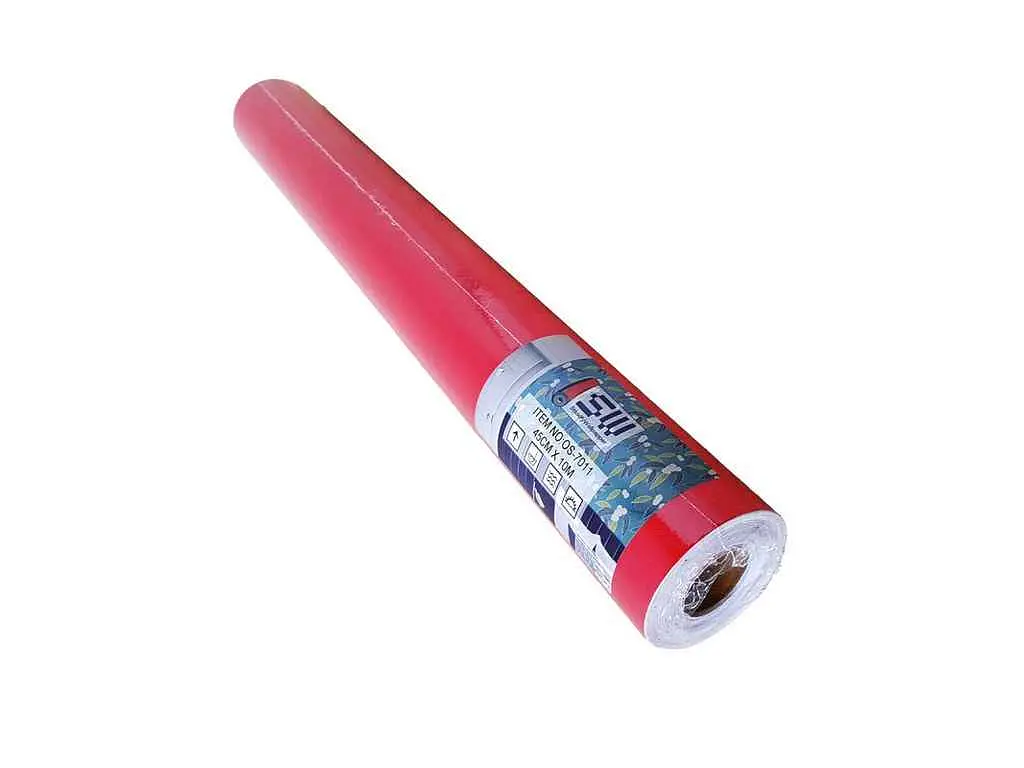 Плівка на самоклейці STICKER WALL 45см * 10м 0,07мм Червона (S) SW-00001505 - фото 4