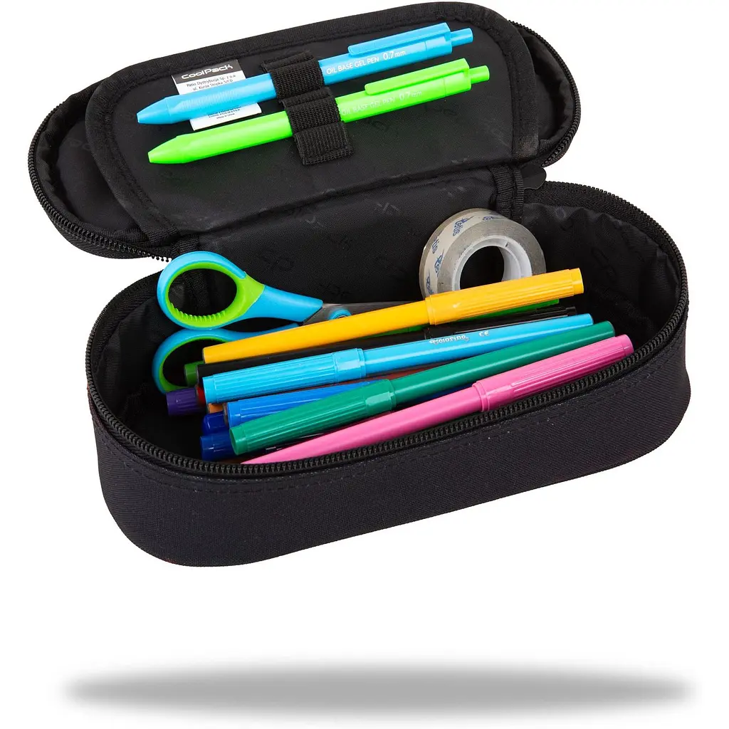 Пенал на блискавці CoolPack Campus Ashh з органайзером для ручок 23x9x5 см (F062918) - фото 2