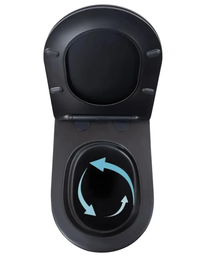 Унітаз підвісний Qtap Scorpio Ultra Quiet, з сидінням Slim Duroplast/ Soft-close/ Quick Release QT14332380AMB - фото 5