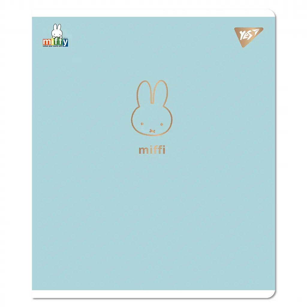 Набір зошитів для записів А5 Yes Gold Miffy 12 аркушів в клітку 10 шт. (767492) - фото 6