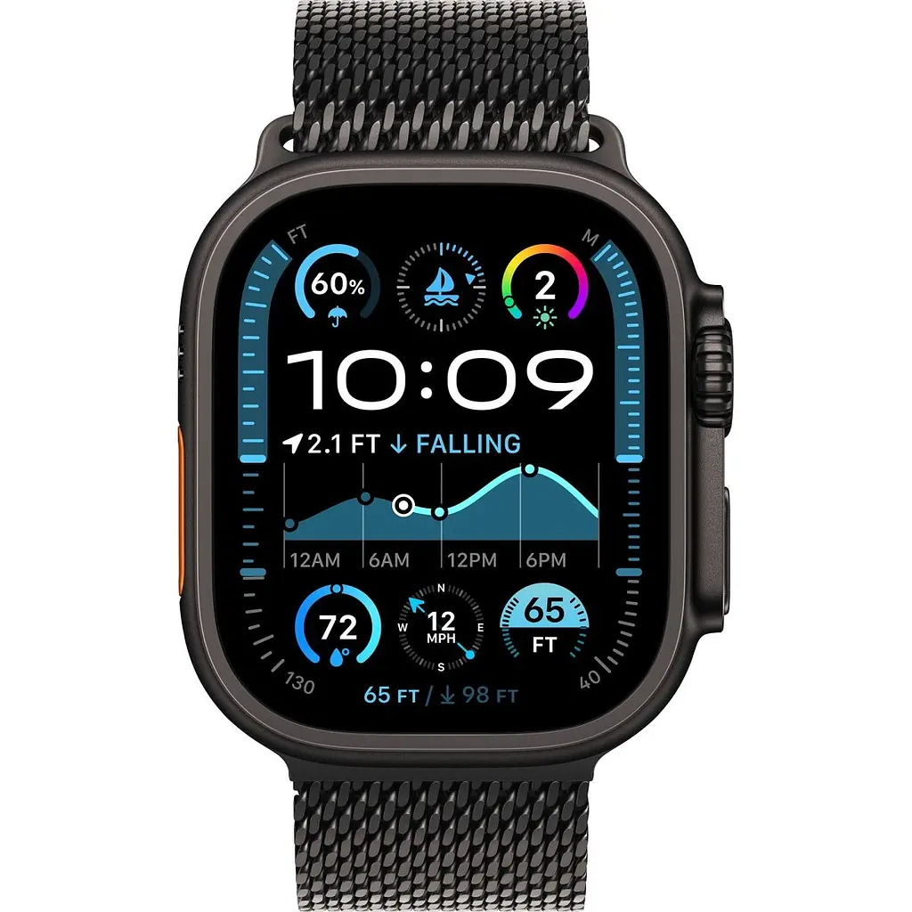 Смарт-годинник Apple Watch Ultra 2 49mm Black Titanium Case with Black Titanium Milanese Loop Small (MX4W3) [114877] - фото 2