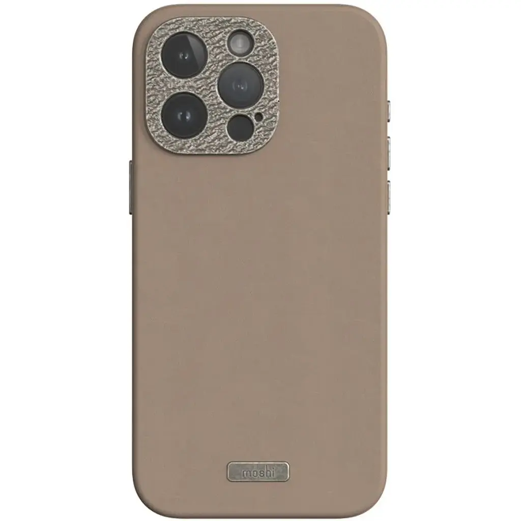 Чохол-накладка Moshi Napa Slim Hardshell Case Woodsmoke Brown для iPhone 15 Pro (99MO231107) - фото 4