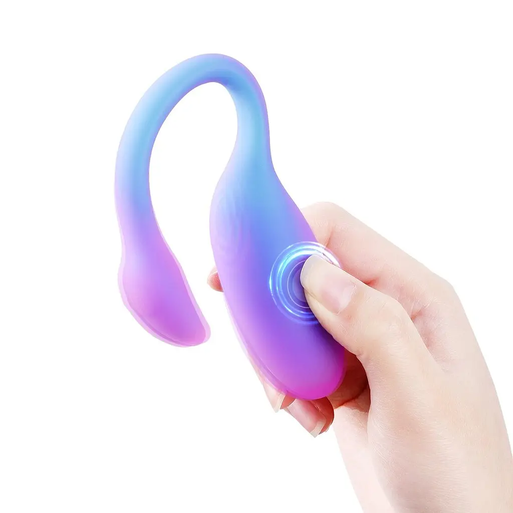 Смарт-віброяйце Magic Motion Flamingo Max Blue 2 в 1: віброяйце та тренажер Кегеля, 10 режимів - фото 3