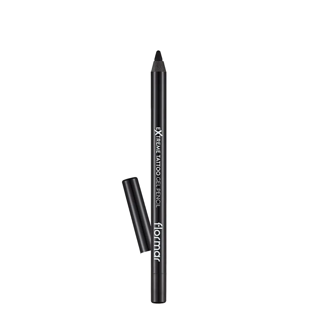Гелевий олівець для очей Flormar Extreme Tattoo Gel Pencil, 06 Onyx Чорний