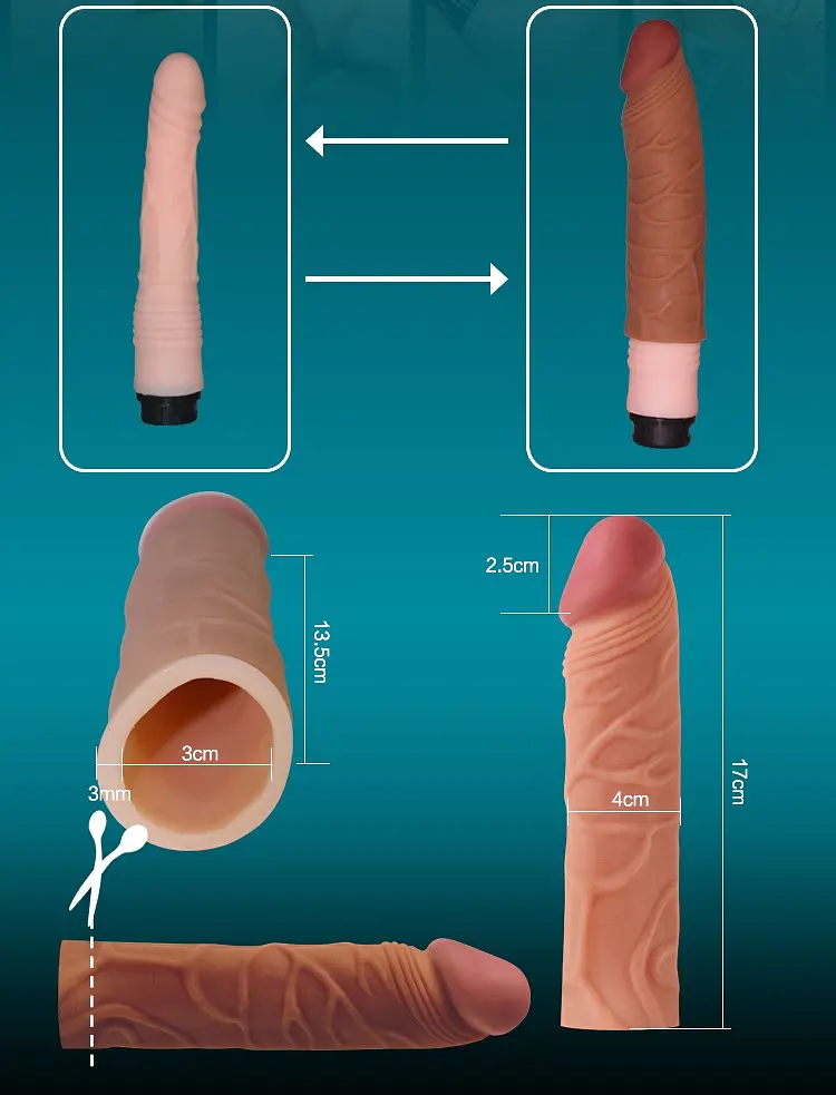 Подовжуюча насадка на член Lovetoy Pleasure X-Tender Penis Sleeve Flesh Add 1, +2.5 см (тілесний) - фото 5