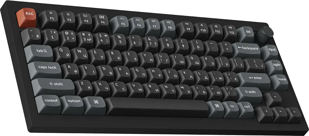 Клавіатура бездротова Keychron V1 Ultra Keychron Red Switch Black RGB (V1U-D1-UA) - фото 3