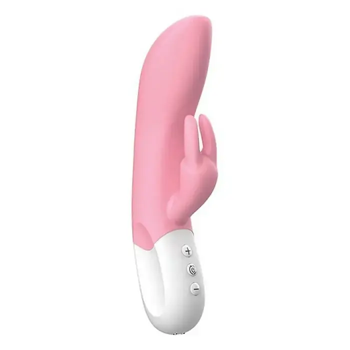 Вибратор-кролик Liebe Pleasure Toys Mighty Rechargeable Rabbit 21.5 см (светло-розовый) - фото 7